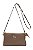 BOLSA COURO PEQUENA COM DIVISÓRIAS MARROM WHISKY CÓD-5472 - Imagem 1