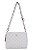 BOLSA EM COURO MÉDIA ESTRUTURADA MATELASSÊ BRANCO OFF CÓD-811 - Imagem 1