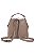 BOLSA EM COURO 2 EM 1 - TRANSVERSAL E MOCHILA MARROM ARGILA SG CÓD-801 - Imagem 3