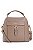 BOLSA EM COURO 2 EM 1 - TRANSVERSAL E MOCHILA MARROM ARGILA SG CÓD-801 - Imagem 1