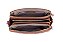 BOLSA EM COURO MÉDIA ESTRUTURADA MATELASSÊ MARROM WHISKY CÓD-811 - Imagem 4