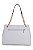 BOLSA EM COURO GRANDE MATELASSÊ BRANCO OFF CÓD-818 - Imagem 3