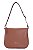 BOLSA EM COURO GRANDE TRANSVERSAL MARROM WHISKY CÓD- 823 - Imagem 1