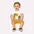 Conjunto Bebê Menino Kyly Dinossauro Body e Bermuda 100% Algodão - Imagem 1
