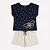 Conjunto Infantil Feminino Kyly Blusa Cropped Libélula e Short - Imagem 2