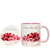 CANECA MÃE COM ESTAMPA DE FLORES+SUPORTE DE COPOS - Imagem 2