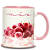 CANECA MÃE COM ESTAMPA DE FLORES+SUPORTE DE COPOS - Imagem 1