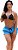Shorts On The Beach 2 em 1 Feminino com Bolso Oculto para Celular - Azul Turquesa - Imagem 1