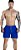 Shorts Fitness 2 Em 1 - Dry Fit E Térmico De Compressão - Esportivo Para Corrida E Treino  - Azul Royal - Imagem 2
