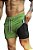 Shorts Fitness 2 Em 1 - Dry Fit E Térmico De Compressão - Esportivo Para Corrida E Treino  - Verde Mescla - Imagem 2