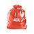 SACO DE LIXO 40L 45X55 VERMELHO 0,4 PCT C/ 100UN - Imagem 1