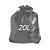 SACO DE LIXO 20L 40X45 CINZA 0,4 PCT C/  100UN - Imagem 1