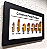Quadro decorativo com 7 munições de pistola - Imagem 2
