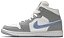 Tênis Air Jordan 1 Mid Wolf Grey Aluminum - Imagem 2