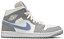 Tênis Air Jordan 1 Mid Wolf Grey Aluminum - Imagem 1