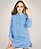 Camisola Chemise Aimra’a Azul com detalhes em branco - Imagem 1