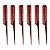 Kit 6 Pentes Krest 5by Para Mechas Cabo Fino Profissional - Imagem 1