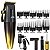 Máquina de Corte de Cabelo JRL Profissional FF 2020C Gold Sem fio Cordless Bivolt Clipper Trimmer - Imagem 3