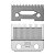 Lâmina de Reposição Para Máquina de Cortar Cabelo JRL Professional FF 2020C Silver Fade Blade BF04G - Imagem 1