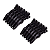 Kit 12 Presilhas Prendedor de Cabelo Clip Crocodilo Bico de Pato Profissional Jacaré - Imagem 1