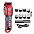 Máquina de Cortar Cabelo Profissional Freestyle Red Edition Force Barber Sem Fio Bivolt Transparente - Imagem 4
