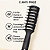 Kit Profissional para Barbeiro Escova de Cabelo Pompadora + Pente de Corte Metálico + Escovinha de Disfarce e Limpeza - Imagem 10