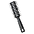 Kit Profissional para Barbeiro Escova de Cabelo Pompadora + Pente de Corte Metálico + Escovinha de Disfarce e Limpeza - Imagem 9
