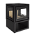 Calefator de Dupla Combustão Tripla Face Louvre Com Base 525TF - Imagem 2