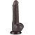 Kevinho Chocolate - Prótese Realística 19,5x3,6 cm - Sliding Skin Dual Layer Dong Flesh - Imagem 5