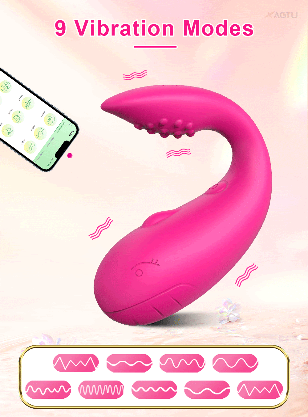 Willy - Vibro de Casal por APP e 10 modos de vibração com estimulador na ponta - Imagem 3