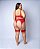 Conjunto Mannu - Lingerie Plus Size em renda com cinta liga e Perneira - Imagem 4
