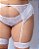 Conjunto Mannu - Lingerie Plus Size em renda com cinta liga e Perneira - Imagem 20