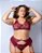 Conjunto Mannu - Lingerie Plus Size em renda com cinta liga e Perneira - Imagem 14