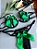 Conjunto Laço Bicolor - Preto com Verde - Imagem 2