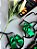 Conjunto Laço Bicolor - Preto com Verde - Imagem 5