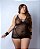 Camisola Dinah - tule e detalhes em renda Plus - Imagem 1