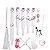 Kit bondage 14 em 1 - Branco - Imagem 1