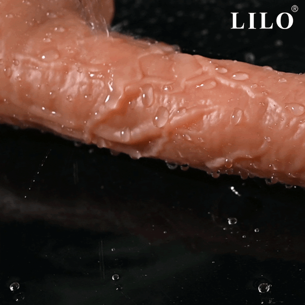 Prótese Realística 22x6,2cm com 10 Modos de Vibração e 10 modos de vai e vem e Controle Remoto e função de aquecimento - Silicone Líquido - LILO - Imagem 7