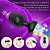 Plug Anal em Silicone com 10 Modos de Vibração,Luz de Led e Controle Remoto sem Fio ou Cotrole de toque - YOUVIBE - Imagem 7