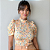 BLUSA PRINCESA GOLA ALTA TL FLORAL AMARELO - Imagem 1