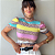 BLUSA PRINCESA GOLA ALTA TL ONÇA LISTRADA - Imagem 1