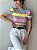 BLUSA PRINCESA GOLA ALTA TL ONÇA LISTRADA - Imagem 2