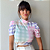 BLUSA PRINCESA GOLA ALTA TL XADREZ COLORIDO - Imagem 1
