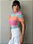 BLUSA PRINCESA GOLA ALTA TL PIED COLORIDO - Imagem 4