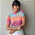 BLUSA PRINCESA GOLA ALTA TL PIED COLORIDO - Imagem 1