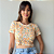 TSHIRT BASIC TL FLORAL AMARELO - Imagem 1
