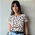 TSHIRT BASIC TL ANIMAL PRINT AMARELO E PRETO - Imagem 1