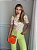 BLUSA PRINCESA GOLA ALTA TL ANIMAL PRINT ROSE E VERDE - Imagem 1