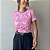 TSHIRT BASIC TL BANANAS ROSA - Imagem 1