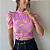 BLUSA PRINCESA GOLA ALTA TL BANANAS ROSA - Imagem 1